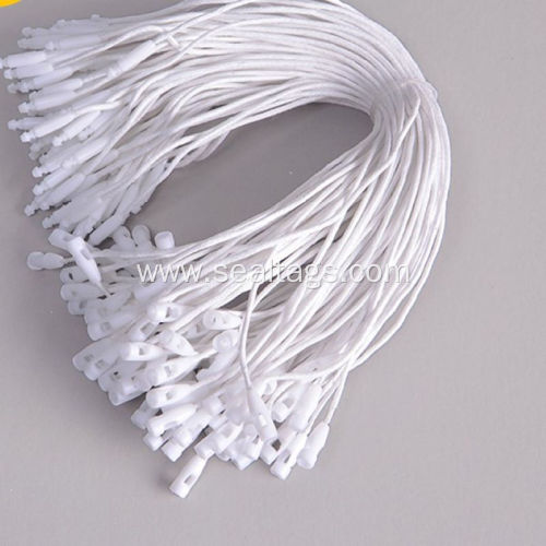 white polyester cord bullet shape string tag